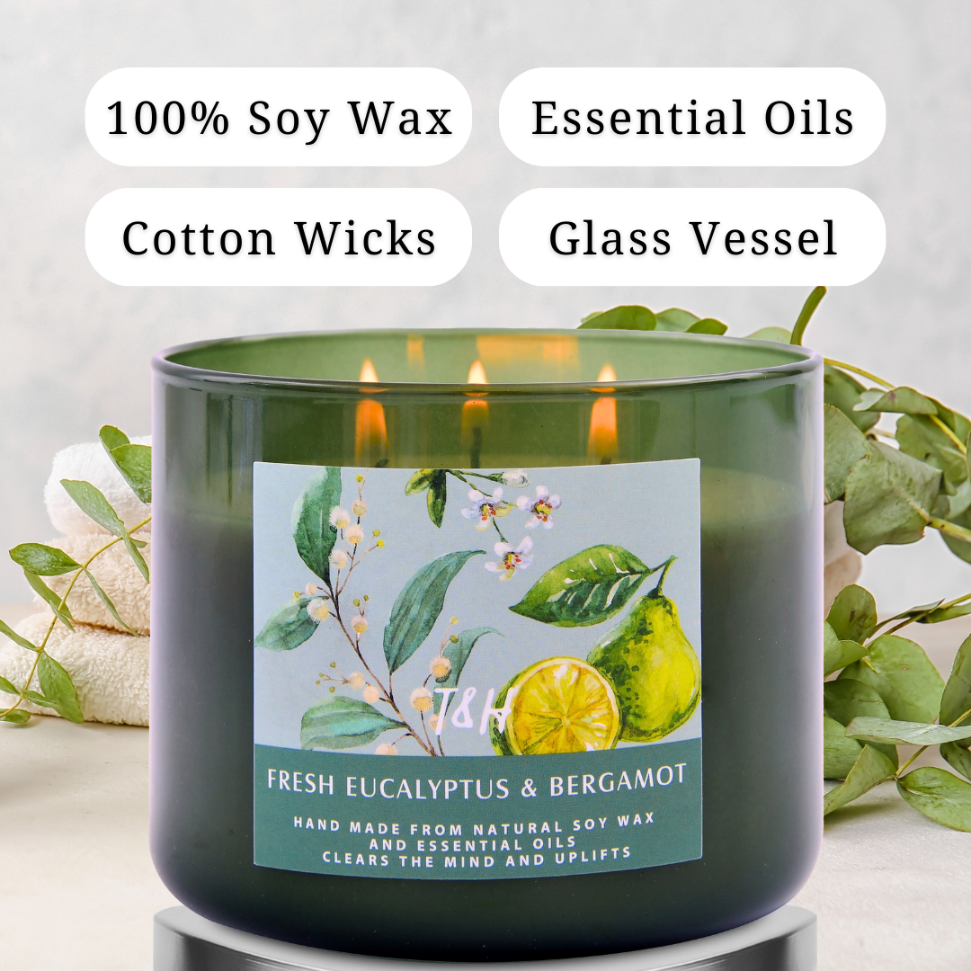 Fresh Eucalyptus and Bergamot Candle