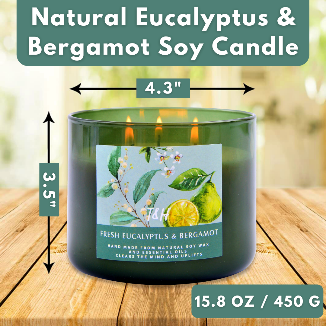 Fresh Eucalyptus and Bergamot Candle
