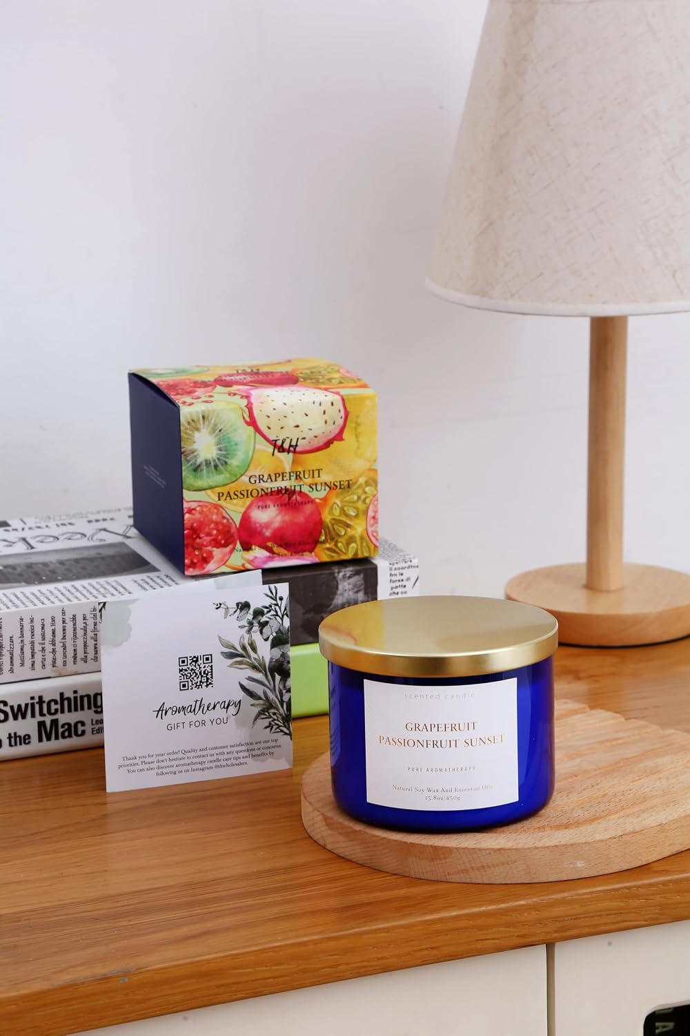 Grapefruit Passionfruit Sunset Soy Candle | 3-Wick