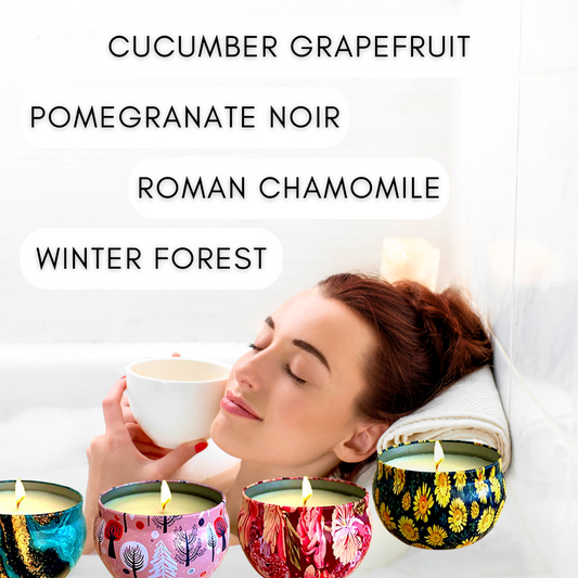 Four Seasons Soy Scented Candle Gift Set of 4