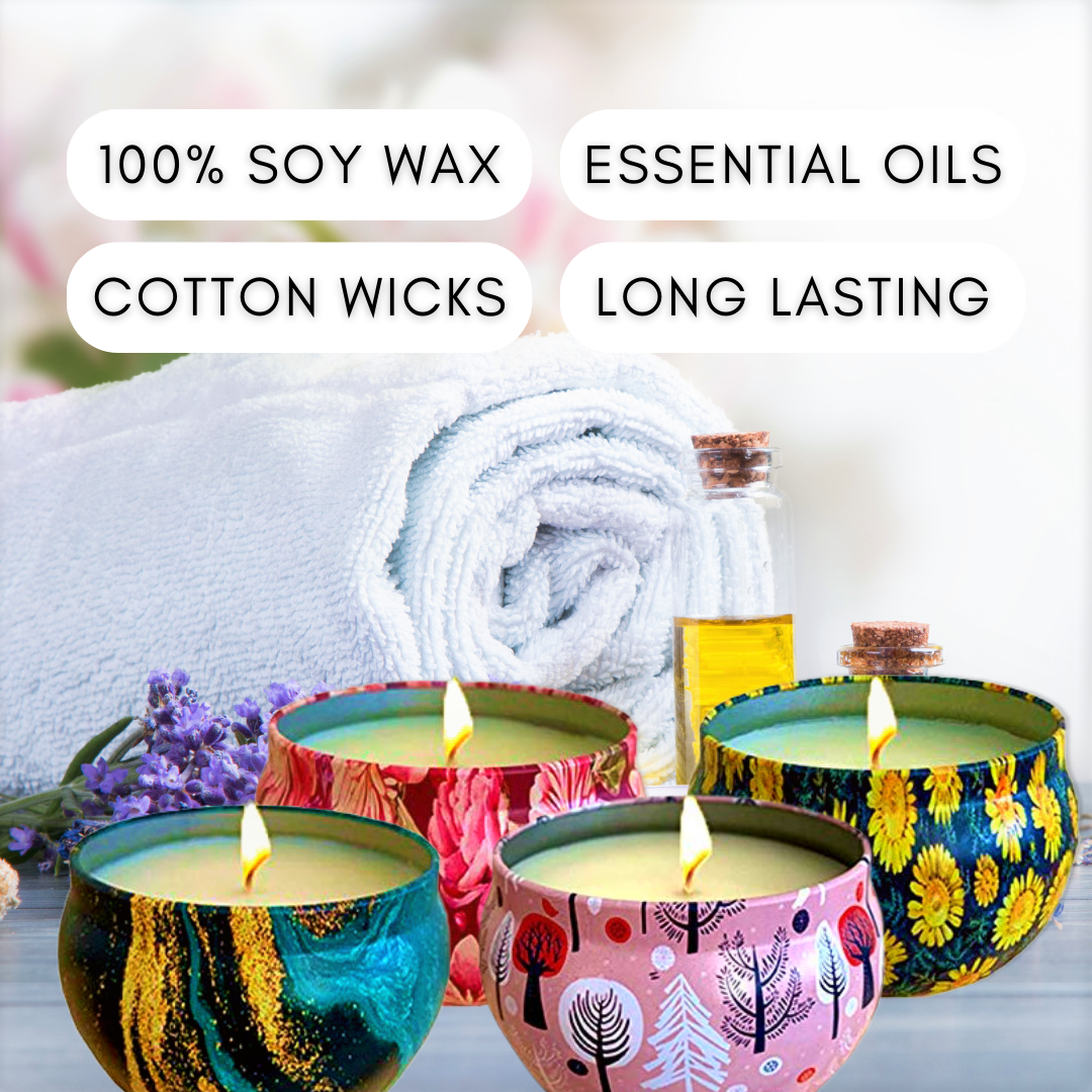 Four Seasons Soy Scented Candle Gift Set of 4