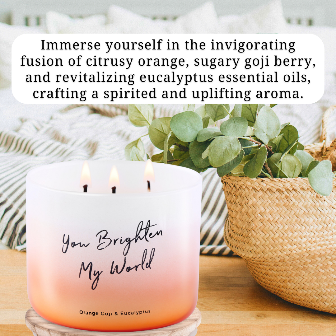 Orange Goji and Eucalyptus Candle
