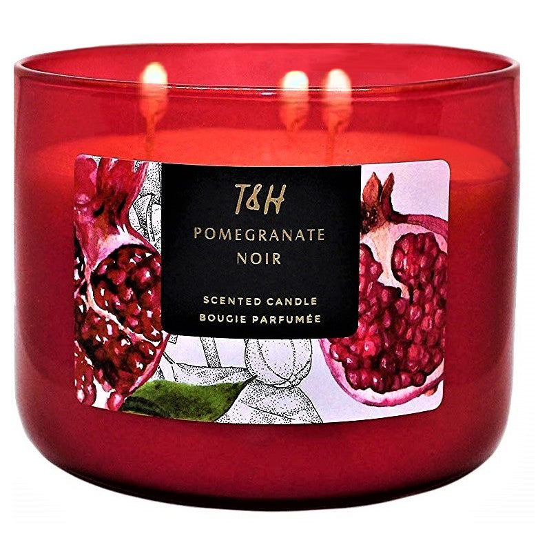 Pomegranate Noir Scented Soy Candle 3-Wick