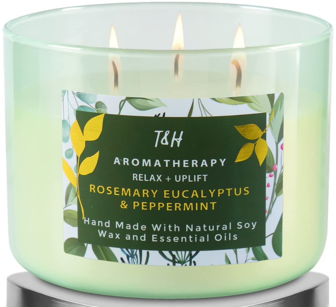 Rosemary Eucalyptus and Peppermint Candle