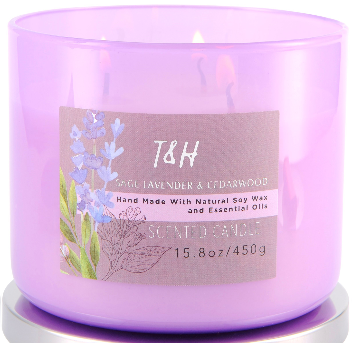 Sage Lavender and Cedarwood Candle