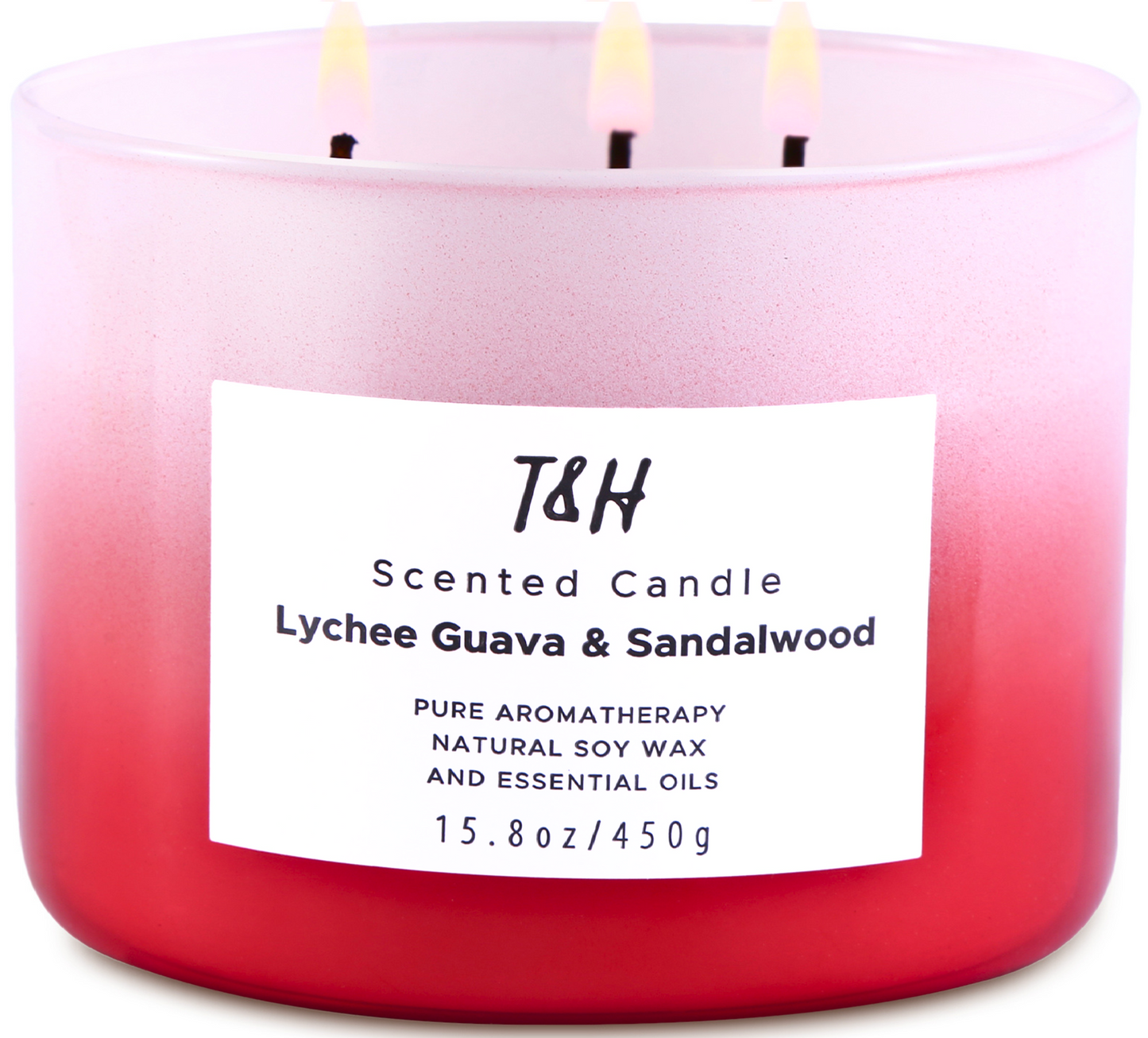 Lychee Guava Sandalwood Soy Candle 3-Wick