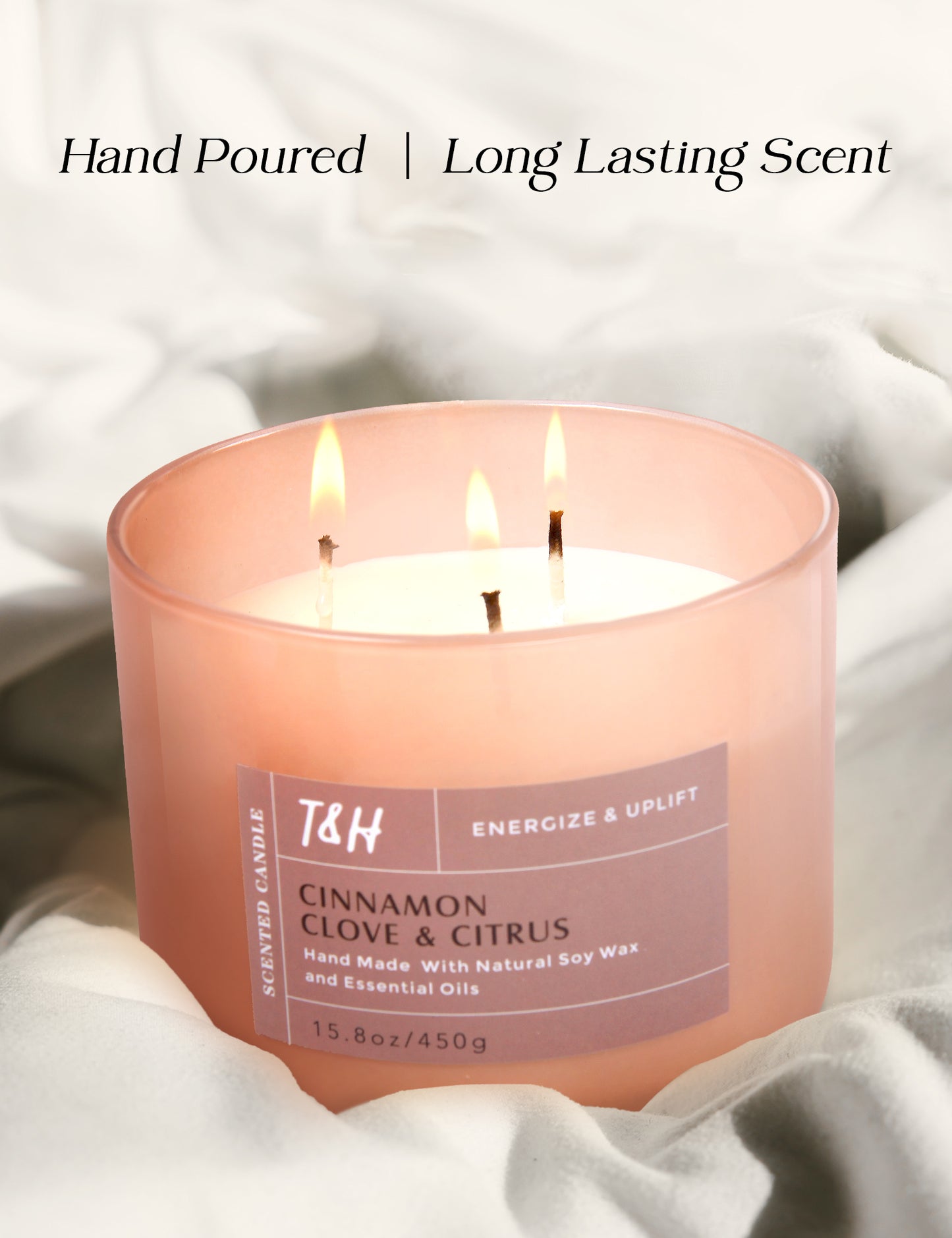 Cinnamon Clove Citrus Soy Candle 3-Wick
