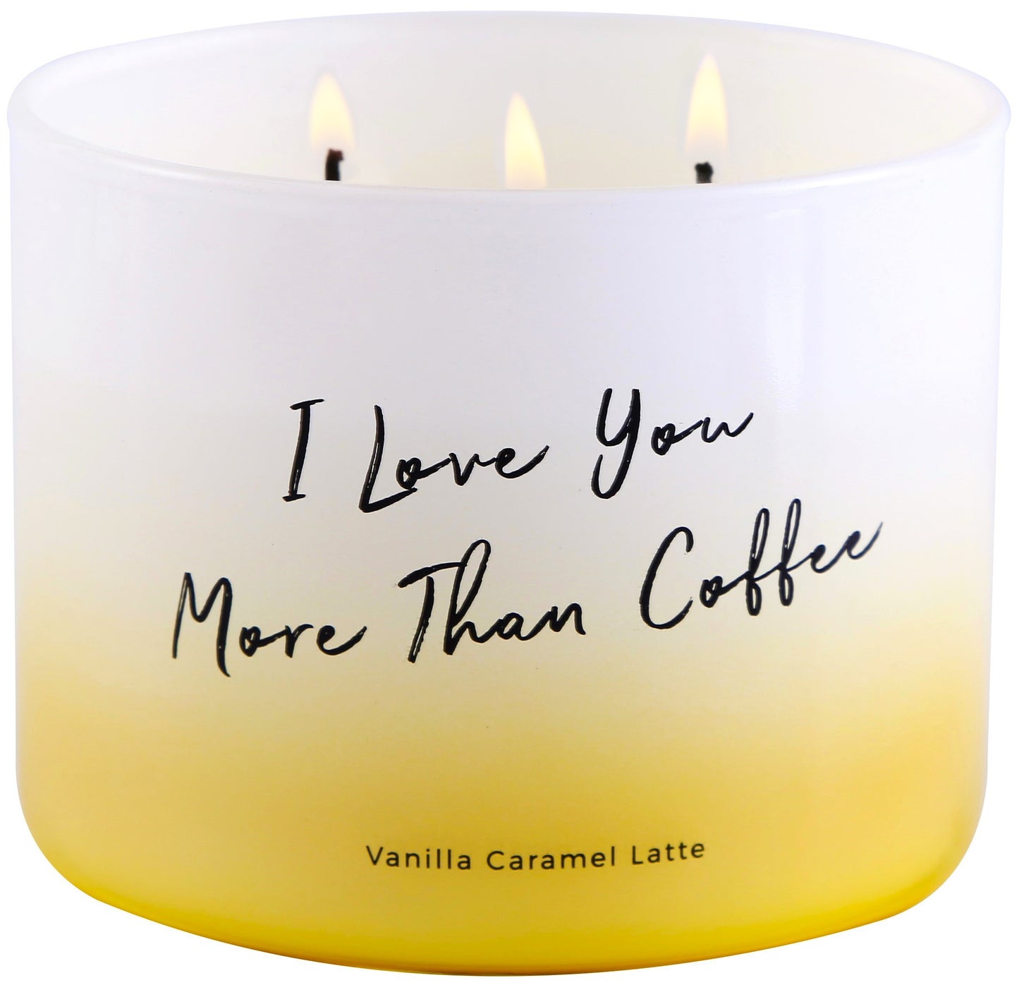 Vanilla Caramel Latte Scented Soy Candle 3-Wick