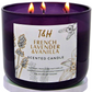 Lavender & Vanilla Scented Soy Candle 3-Wick