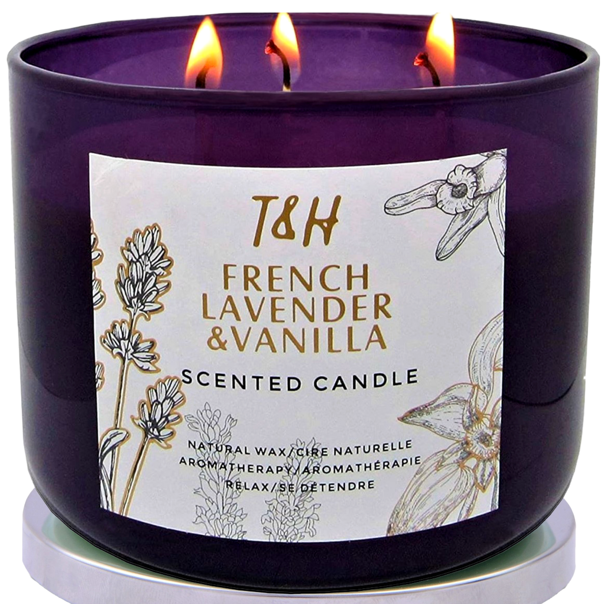 Essential Oil Candle / Lavender Vanilla + sett – One Mercantile / Sett