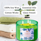 Citronella Scented Soy Candle 3-Wick