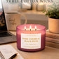Dark Cherry Black Plum Soy Candle | 3-Wick