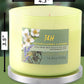 Eucalyptus Jasmine & Lavender Scented Soy Candle 3-Wick