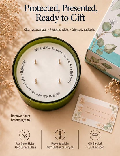 Eucalyptus Spearmint Soy Candle | 4-Wick