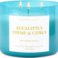 Eucalyptus Thyme Citrus Soy Candle | 3-Wick