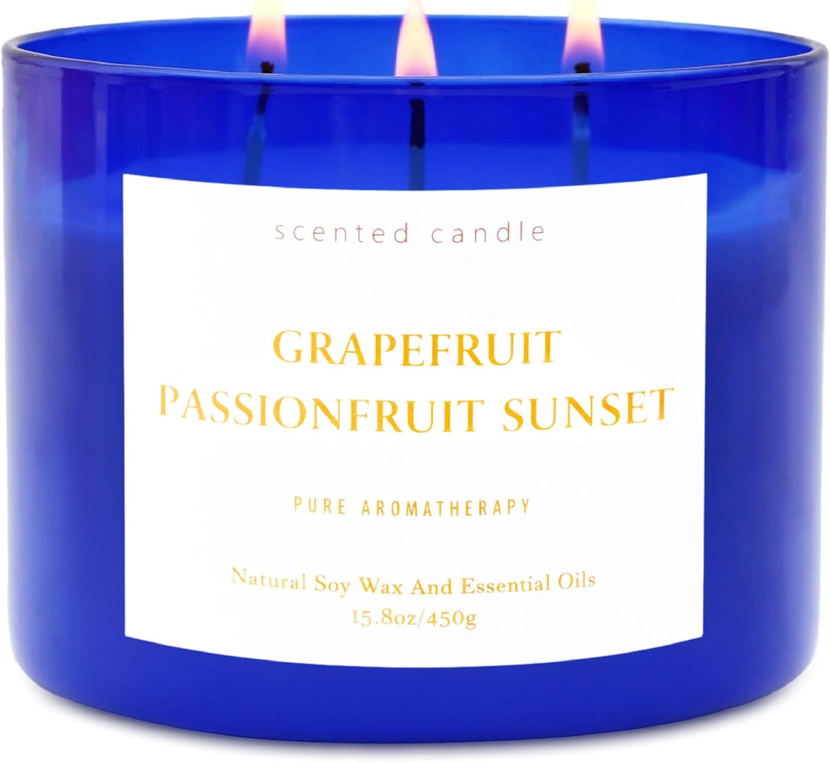 Grapefruit Passionfruit Sunset Soy Candle | 3-Wick