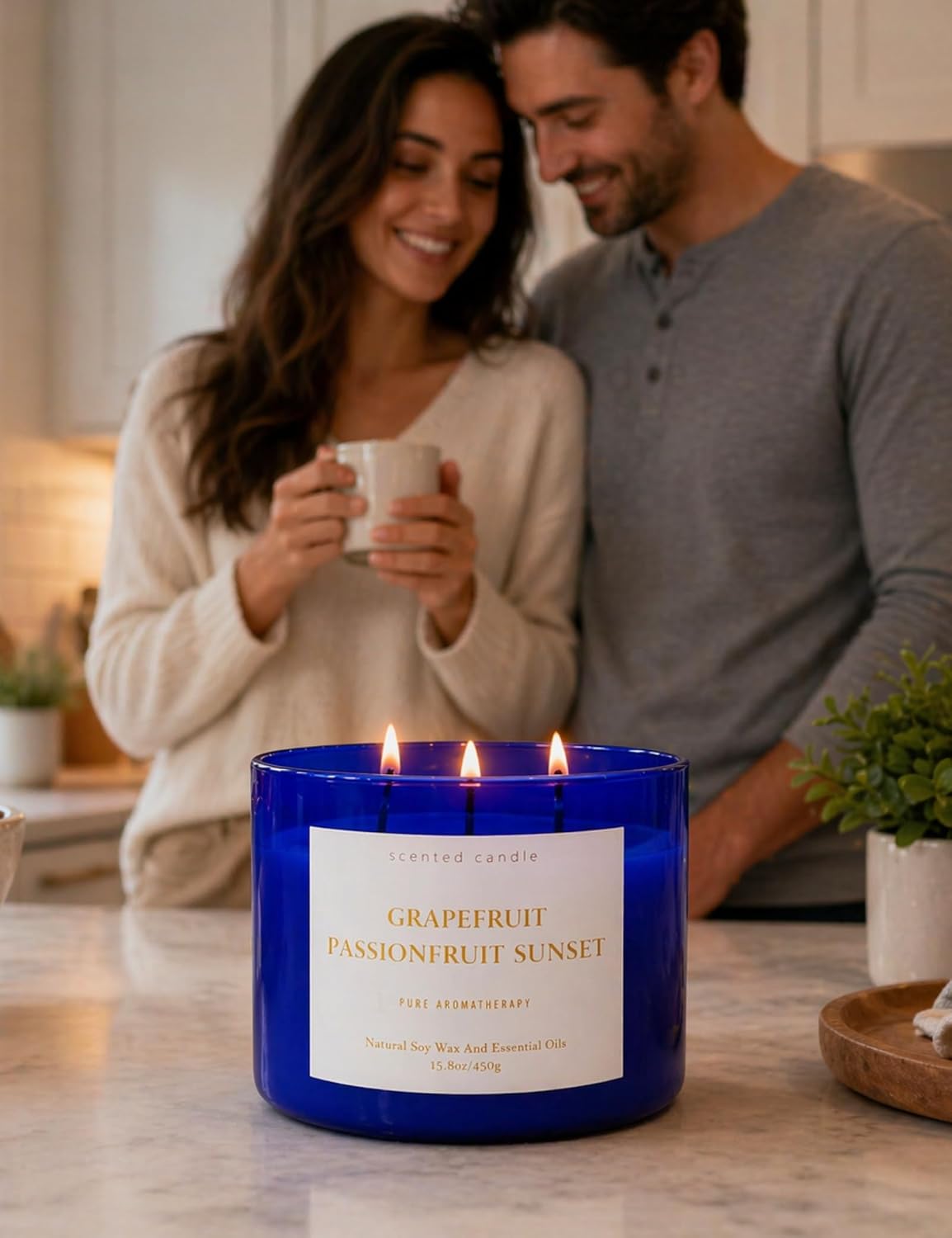 Grapefruit Passionfruit Sunset Soy Candle | 3-Wick