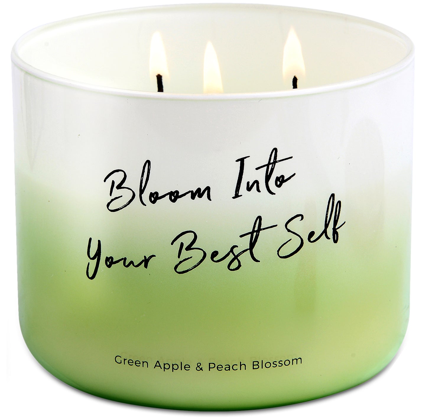 Green Apple & Peach Blossom Soy Candle 3-Wick