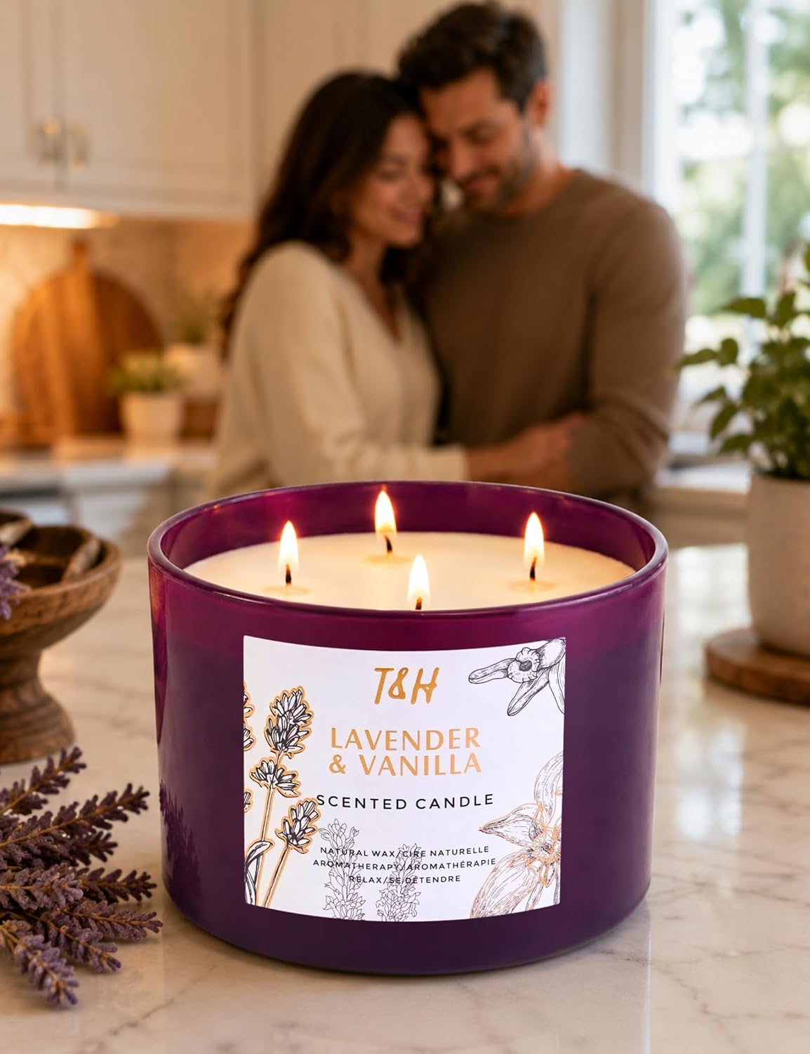 Lavender Vanilla Soy Candle | 4-Wick