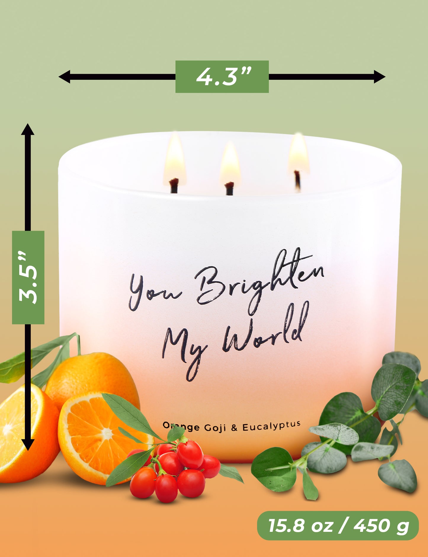 Orange Goji and Eucalyptus Candle