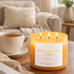 Peach Coconut Sunrise Soy Candle | 3-Wick