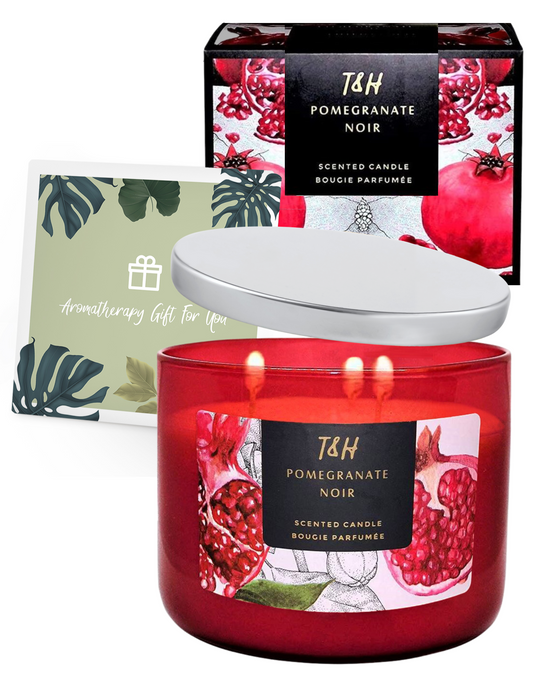 Pomegranate Noir Scented Soy Candle 3-Wick