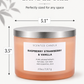 Raspberry Strawberry Vanilla Soy Candle | 4-Wick