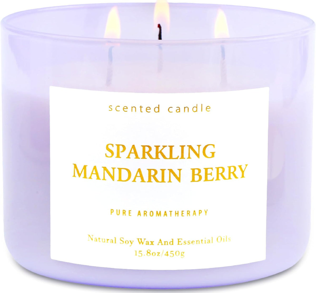 Sparking Mandarin Berry Soy Candle | 3-Wick