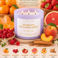 Sparking Mandarin Berry Soy Candle | 3-Wick