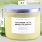Cucumber Lily Neroli Blossom Soy Candle 3-Wick