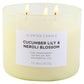 Cucumber Lily & Neroli Blossom Scented Soy Candle 3-Wick