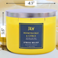 Honeysuckle Citrus Soy Candle 3-Wick