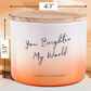 Orange Goji Eucalyptus Soy Candle 3-Wick