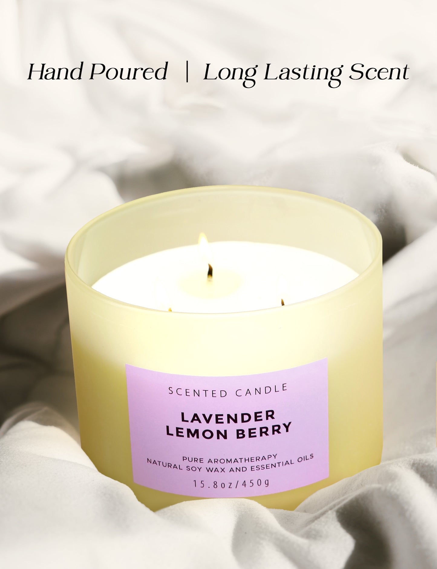 Lavender Lemon Berry Soy Candle 3-Wick