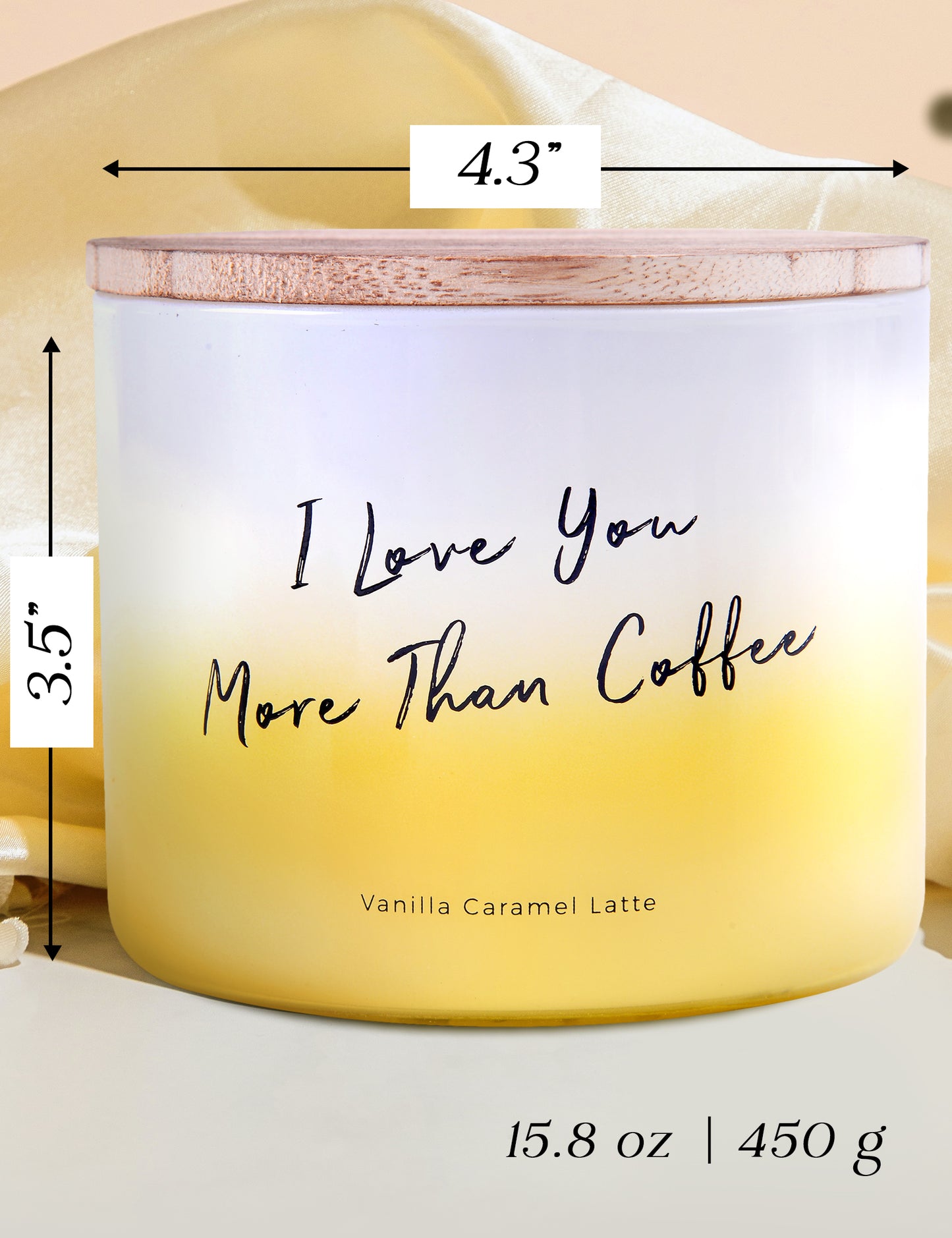 Vanilla Caramel Latte Soy Candle 3-Wick