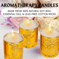 Gold Soy Scented Candle Gift Set of 3